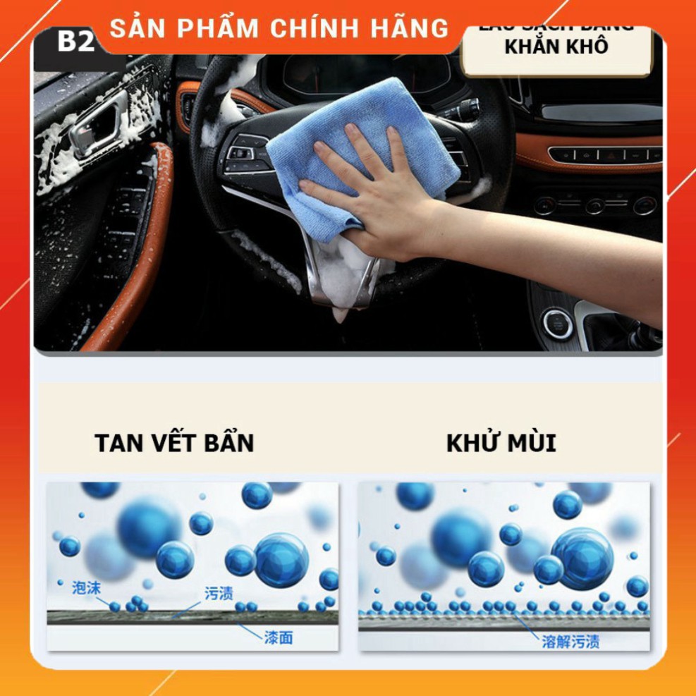 [FREESHIP] Chai Xịt Bọt Đa Năng Vệ Sinh Ghế Da, Đồ Da, Nội Thất Ô Tô  Siêu Sạch  650ml camel hương chanh