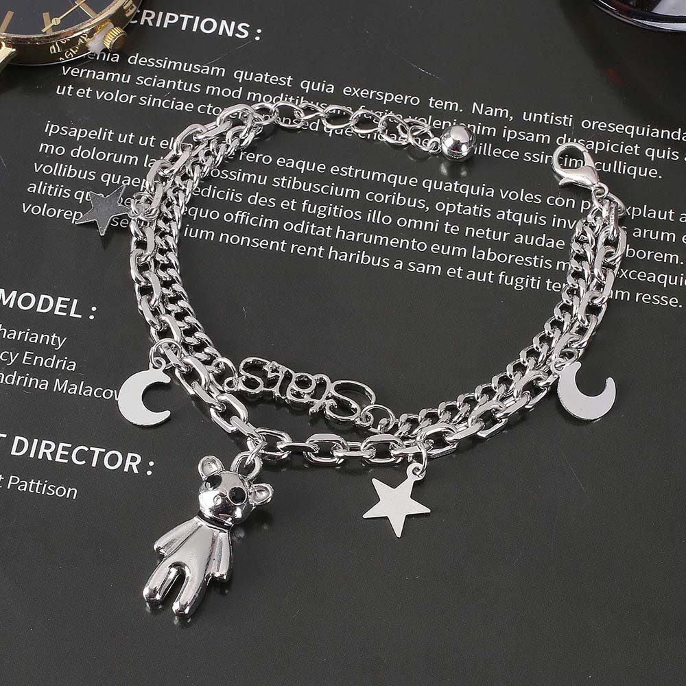 Vòng Tay Bằng Hợp Kim Hình Gấu Xinh Xắn phong cách Hàn Quốc cho nữ | BigBuy360 - bigbuy360.vn