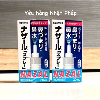 Lọ xịt mũi Nazal, xịt thông mũi Nhật 30ml