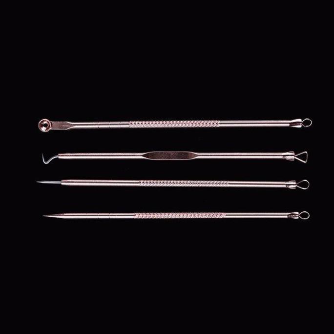 Bộ dụng cụ nặn mụn 4 cây 8 đầu đa năng và tiện dụng