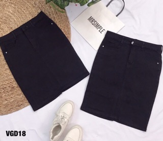 Chân váy jean lụa giãn Bigsize 30-38