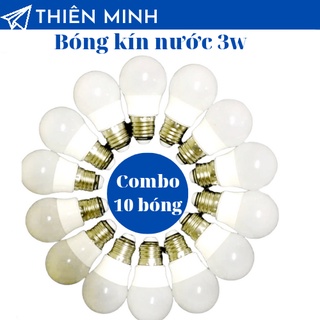 Combo 10 bóng đèn trang trí kín nước ngoài trời 3w siêu rẻ