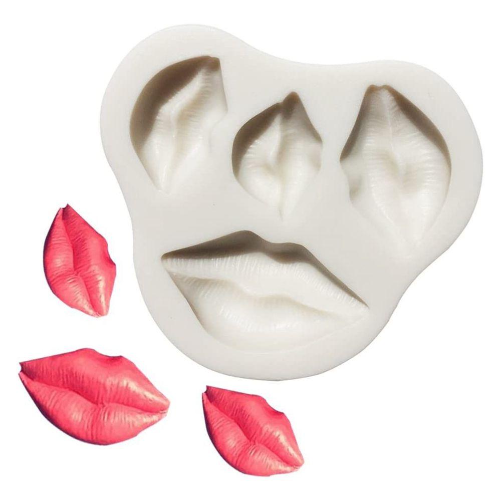 HARRIETT Khuôn Silicone Làm Bánh Hình Đôi Môi Độc Đáo