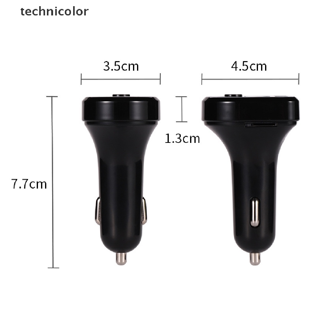 Tcvn Auto Bluetooth 5.0 FM Transmitter Car Kit MP3 Modulator Wireless Handsfree Audio Jelly