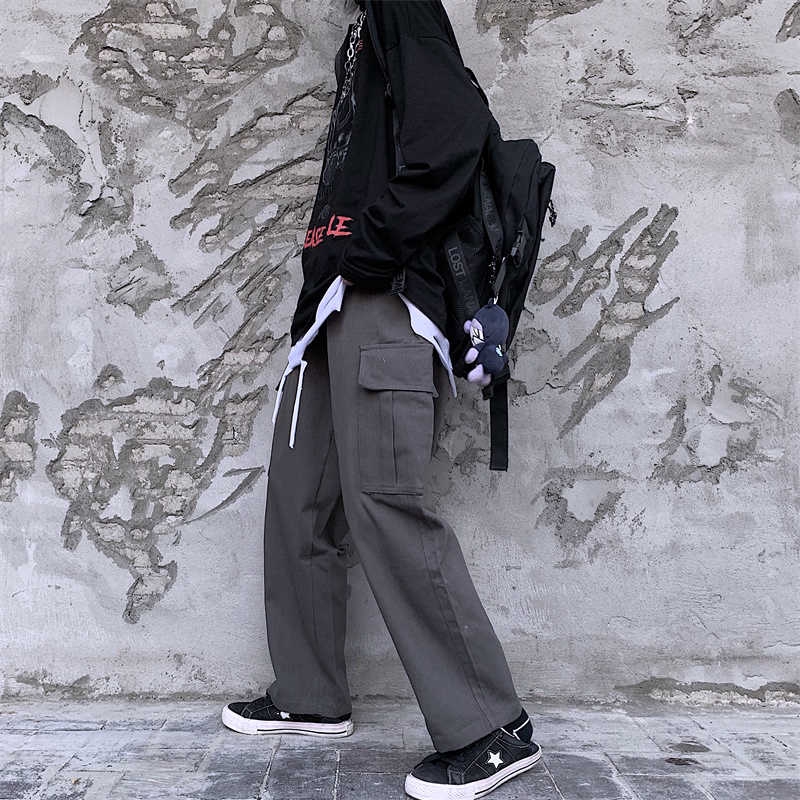 [Hàng Có Sẵn] Quần Nam Ống Đứng Phong Cách Hàn Quốc Đường Phố Cá Tính 16973