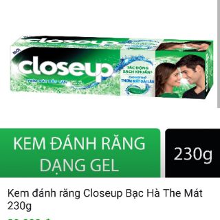 Kem đánh răng closeup bạc hà 30g