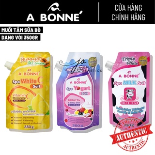 Muối bò Abonne✨SPA MILK SALT✨tẩy tế bào chết dạng túi 350gr & dạng Ziplock 300gr