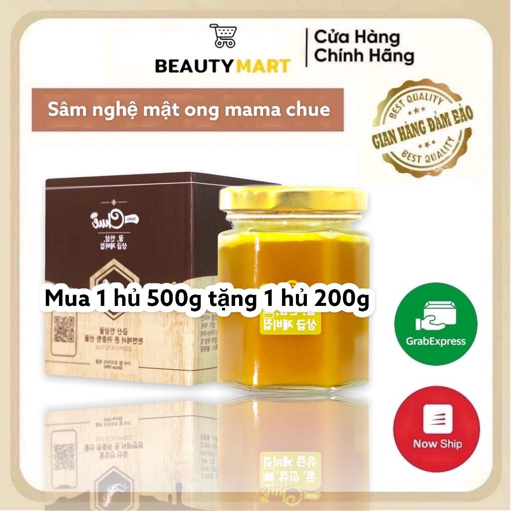 Sâm nghệ mật ong MamaChue Hàn Quốc 500gr và 200gr giảm đau dạ dày hiệu quả
