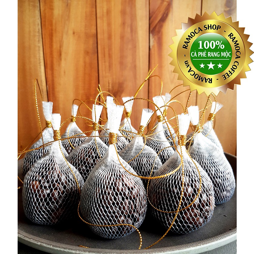 Set 10 túi thơm hạt cà phê rang mộc chuyên hút ẩm, khử mùi và làm thơm xe ô tô, không gian phòng, tủ quần áo...