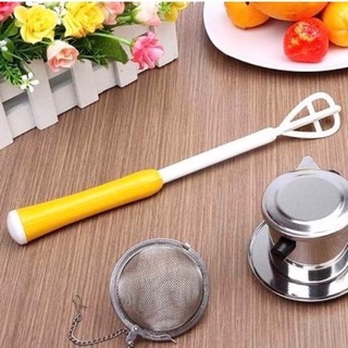 Cây đánh bọt cà phê chất liệu nhựa nhiều màu