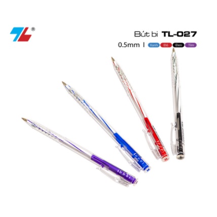 Hộp 20 bút Bi Thiên Long TL-027 Ngòi 0.5 mm