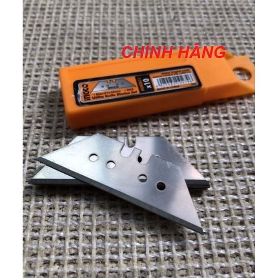 ĐỒ NGHỀ INGCO Bộ 10 lưỡi dao tiện dụng HUKB611