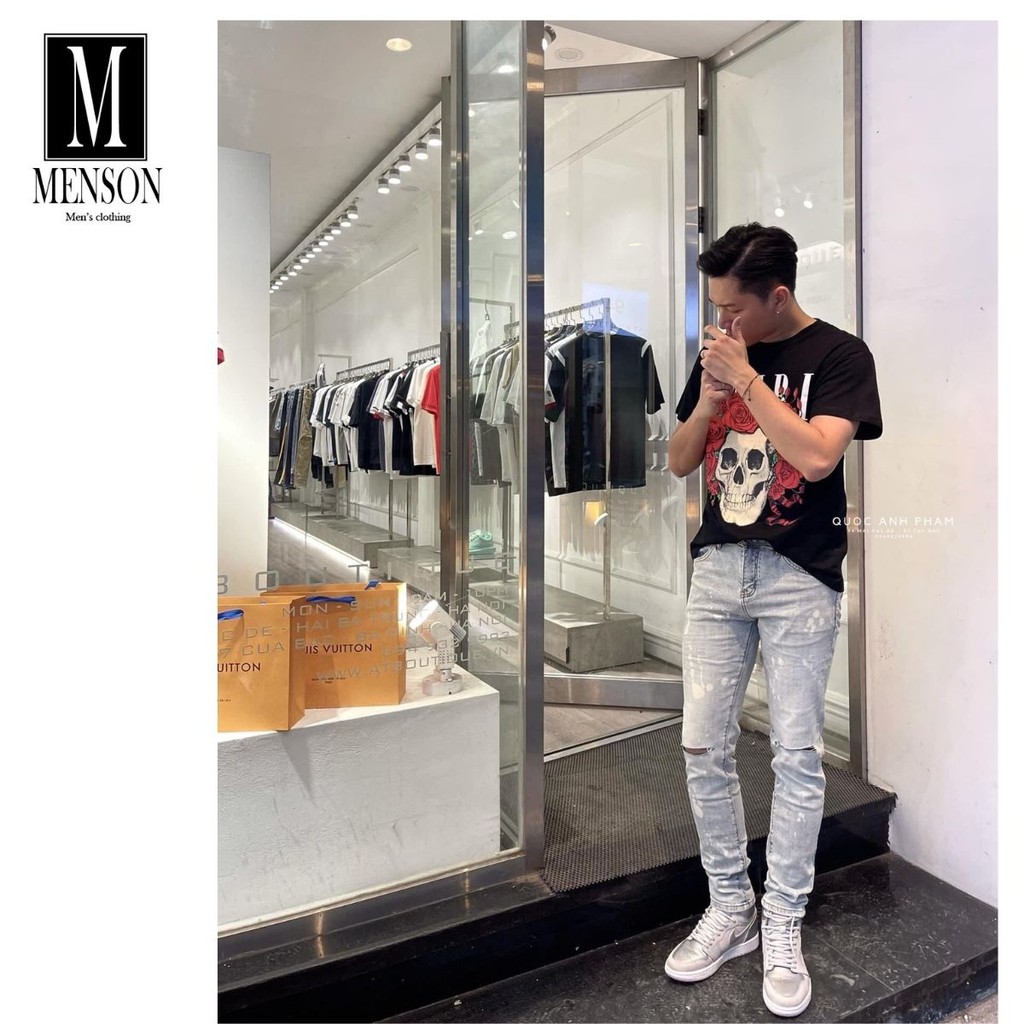 ⭐️SIÊU PHẨM⭐️Áo Phông Nam Cổ Tròn In Hình hoa hồng 3D chất mát mùa hè- Áo Thun Nam hàng hiệu họa tiết đẹp MENSON M6217 | BigBuy360 - bigbuy360.vn