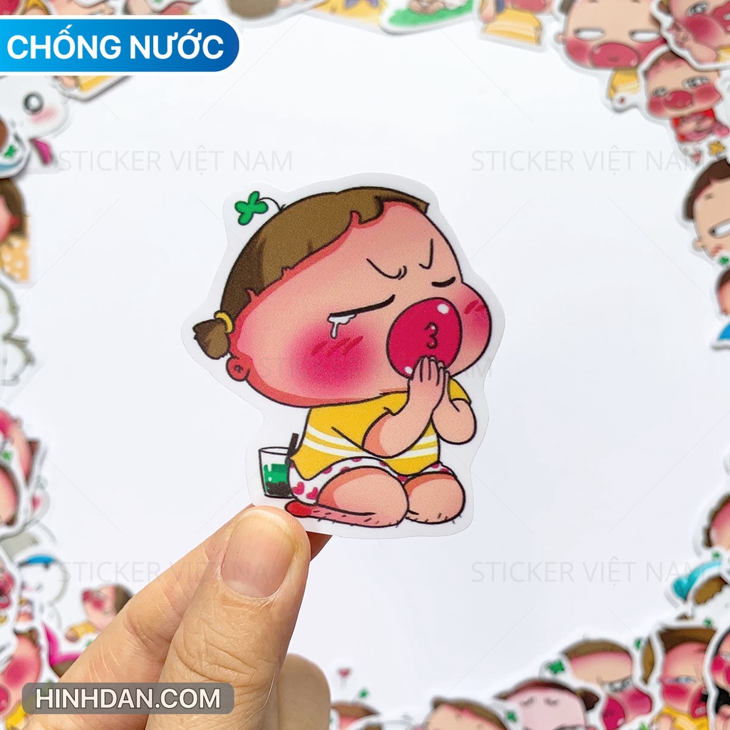 Quỳnh Aka Stickers - Chất liệu PVC Cao Cấp Chống Nước Dán Trang Trí - Kích thước 4~8cm - Sticker Việt Nam