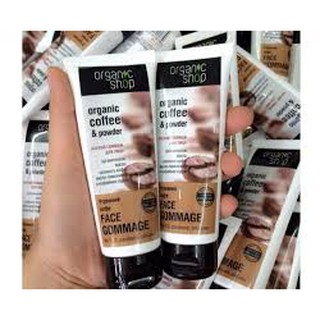 Tẩy da chết mặt Organic Shop Coffe