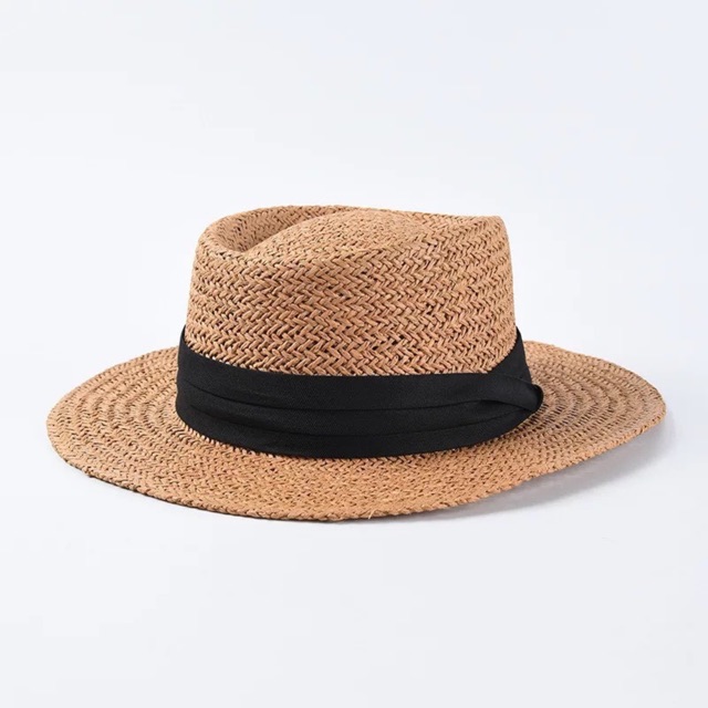 Mũ cói tự nhiên cao cấp Gaucho Pânma (hình thật)