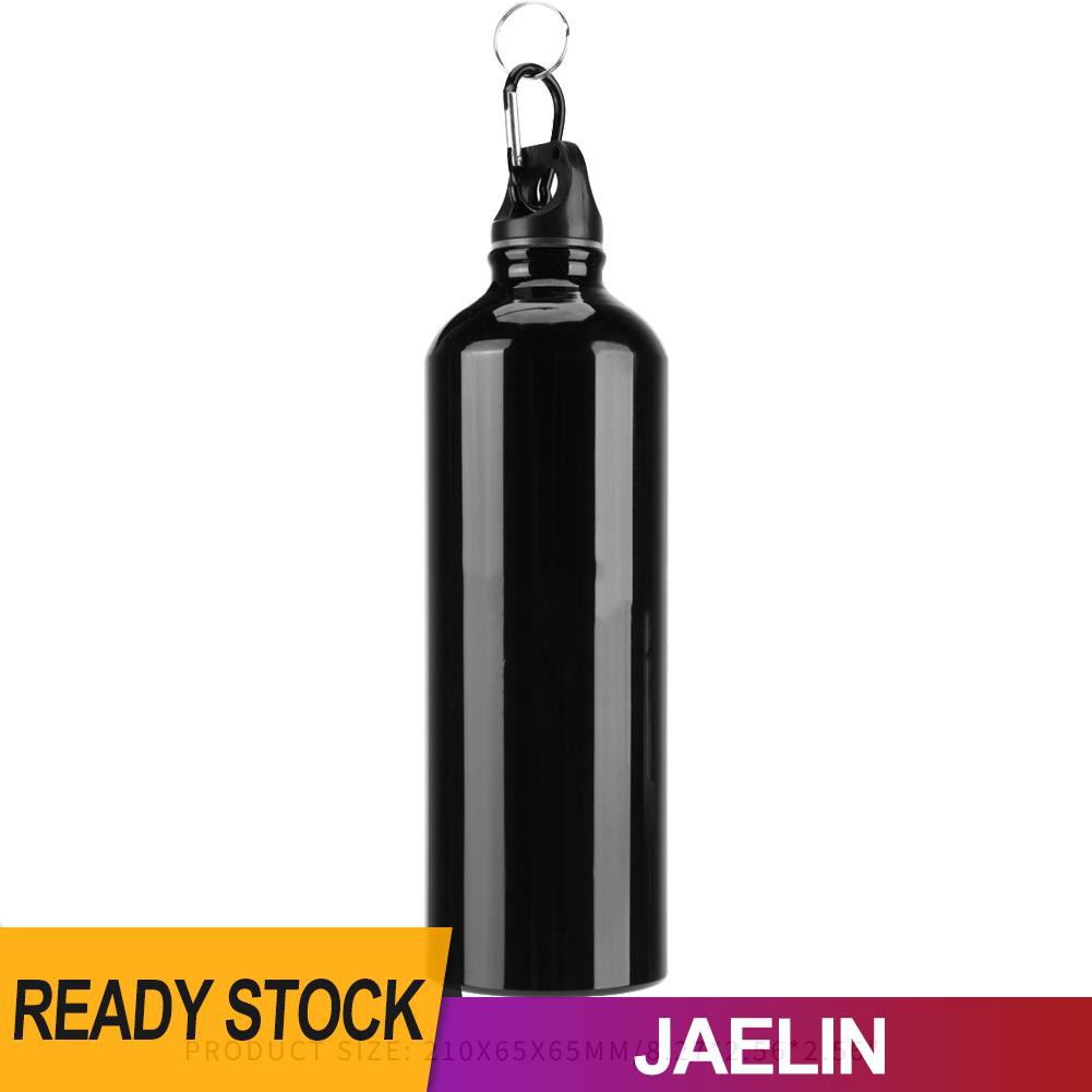 Bình Nước 500ml Bằng Hợp Kim Nhôm Màu Đen Tiện Dụng Mang Theo Cắm Trại / Đạp Xe