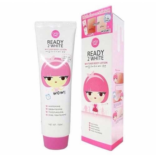 Lotion dưỡng trắng da toàn thân Cathy Doll Ready 2 White Whitener Body 150ml