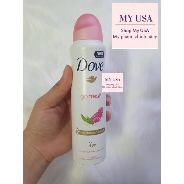 Xịt khử mùi nữ❤️XỊT KHỬ MÙI DOVE 150ML