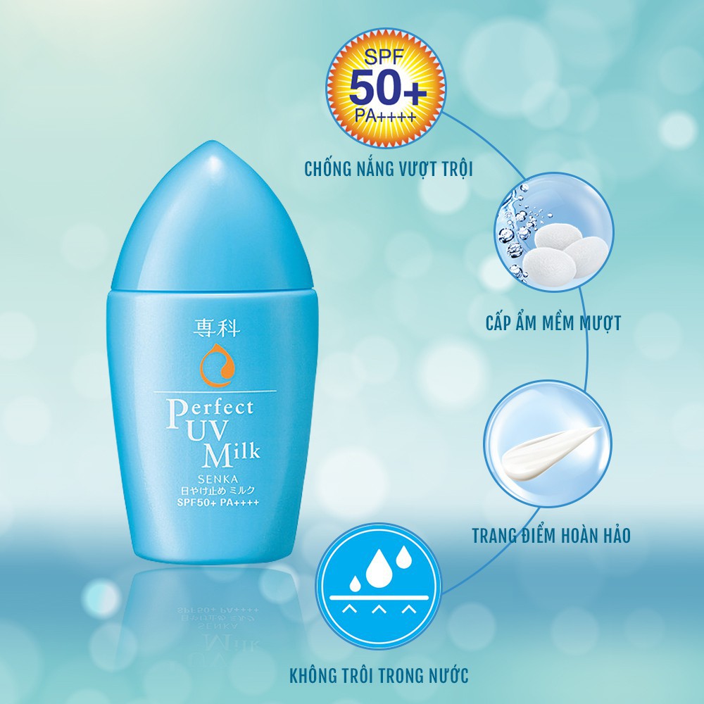  Kem Chống Nắng SENKA Perfect UV Essence SPF50+ PA++++ 50gr Npp Shoptido | BigBuy360 - bigbuy360.vn