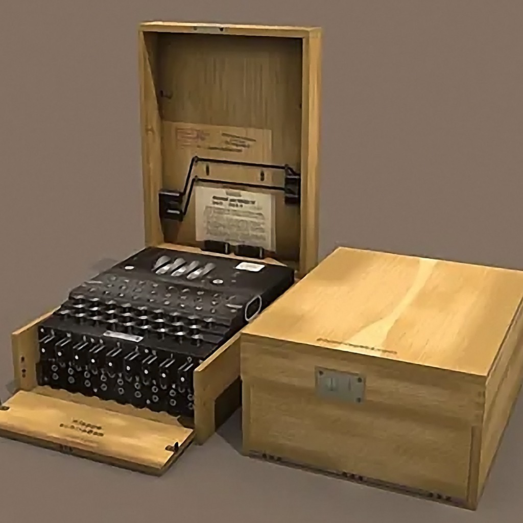 Mô hình giấy đồ chơi German M4 Naval Enigma Machine