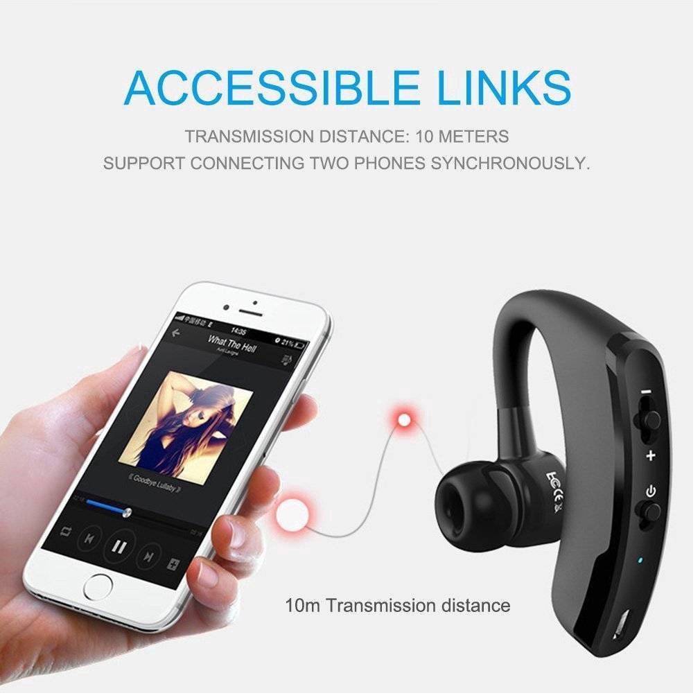 Tai Nghe Bluetooth V9 CSR Bisnis Mobil Tai Nghe Bluetooth Di động Không Dây Thích Hợp Cho điện Thoại Di động Samsung IPhone 6S PLUS Android