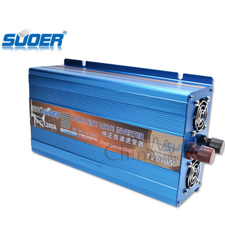 Inverter sin chuẩn 1200W 24V LÊN 220V SUOER FPC-1200B