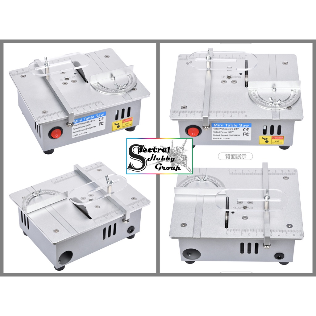Máy cắt cưa mài đánh bóng để bàn lưỡi cưa trục 16mm đường kính 63mm PCB Desktop Cutting Machine Mini Aluminum Alloy
