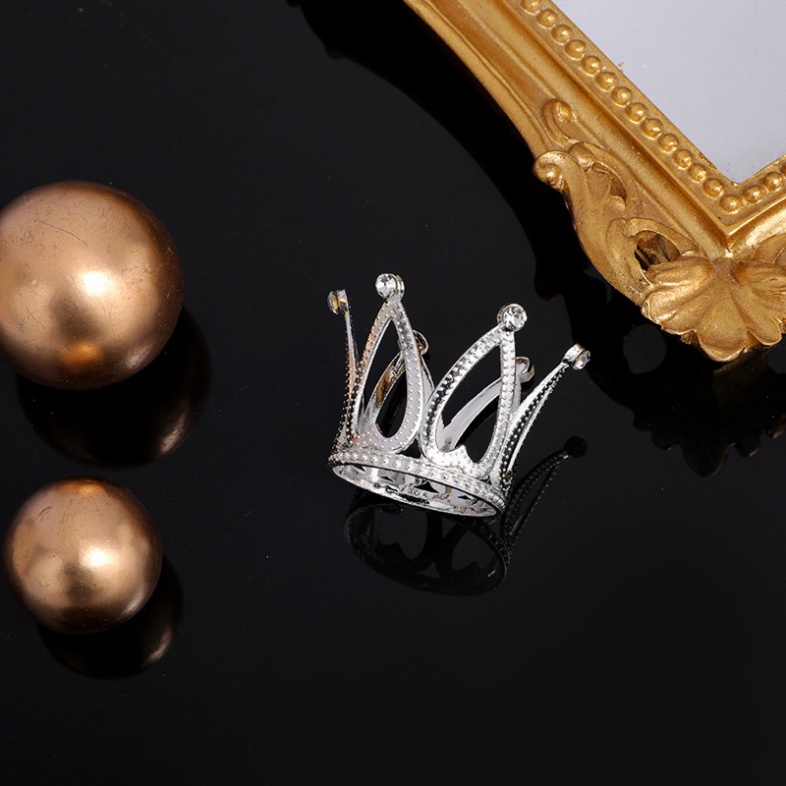 đồ trang trí bánh [FREESHIP❤️] vương miện hợp kim nhỏ