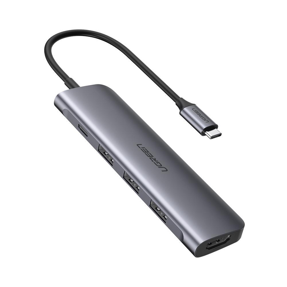 Cáp Chuyển USB Type C Sang HDMI + USB 3.0*3+PD Ugreen (50209)