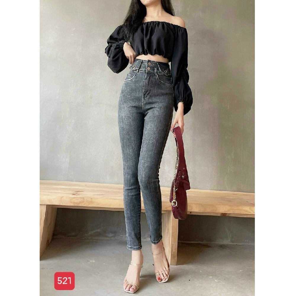 Quần jean nữ cao cấp , Quần jean thiết kế thời trang nữ hàng mới về thương hiệu MuradFashion loại mẫu QJNU5058