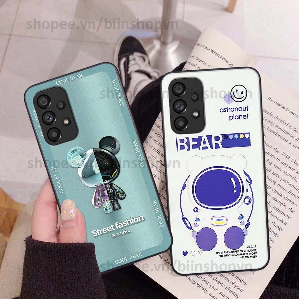 Ốp Samsung A13 / A23 / A53 hình gấu bear brick đẹp độc lạ, thời trang, cá tính