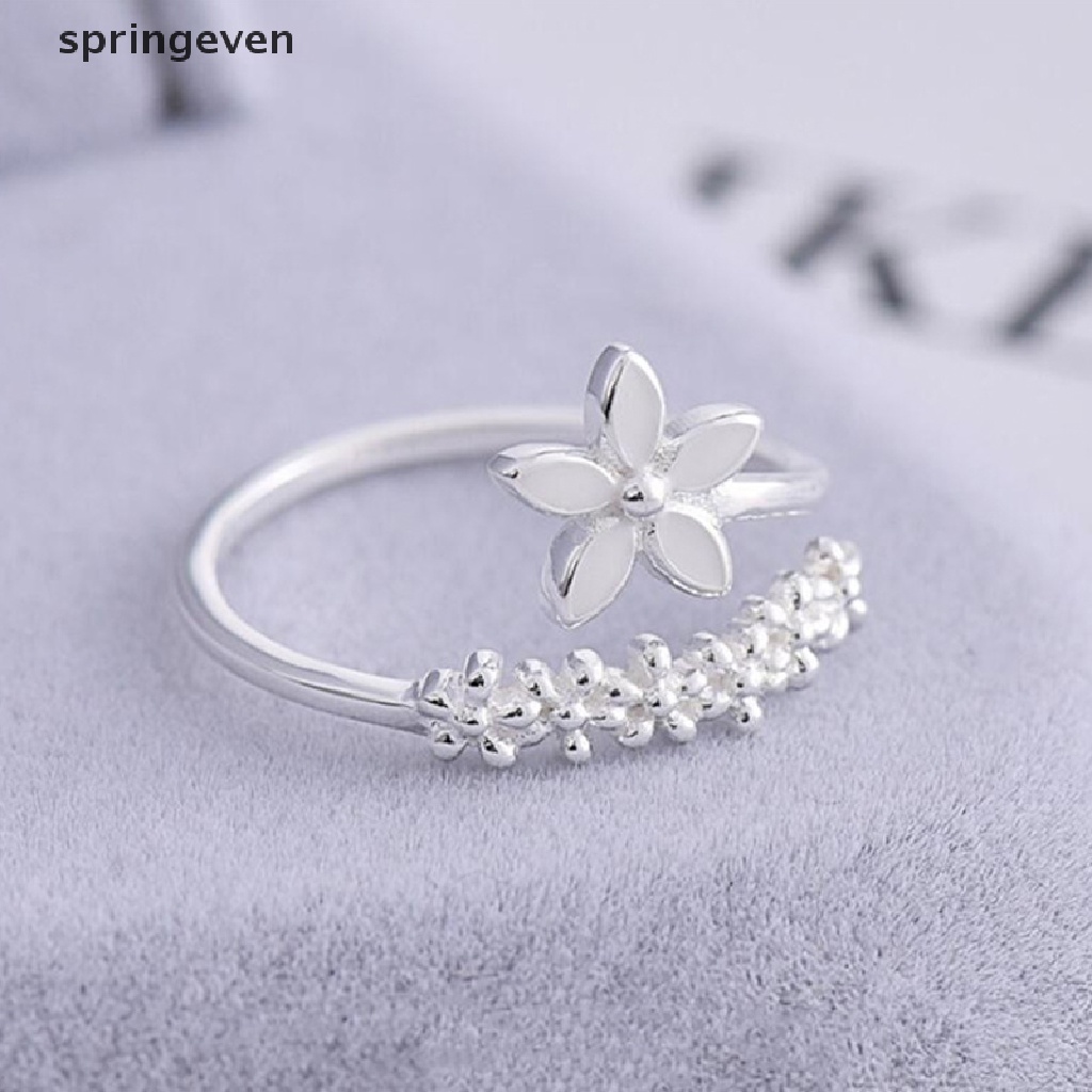 Nhẫn Hở Họa Tiết Hoa Tươi Mới Thời Trang Hàn Quốc Cho Nữ