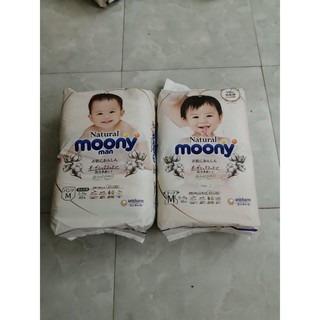 Tã Bỉm MOONY NATURAL Nội Địa Nhật dán/quần NB63/S58/M48/L36