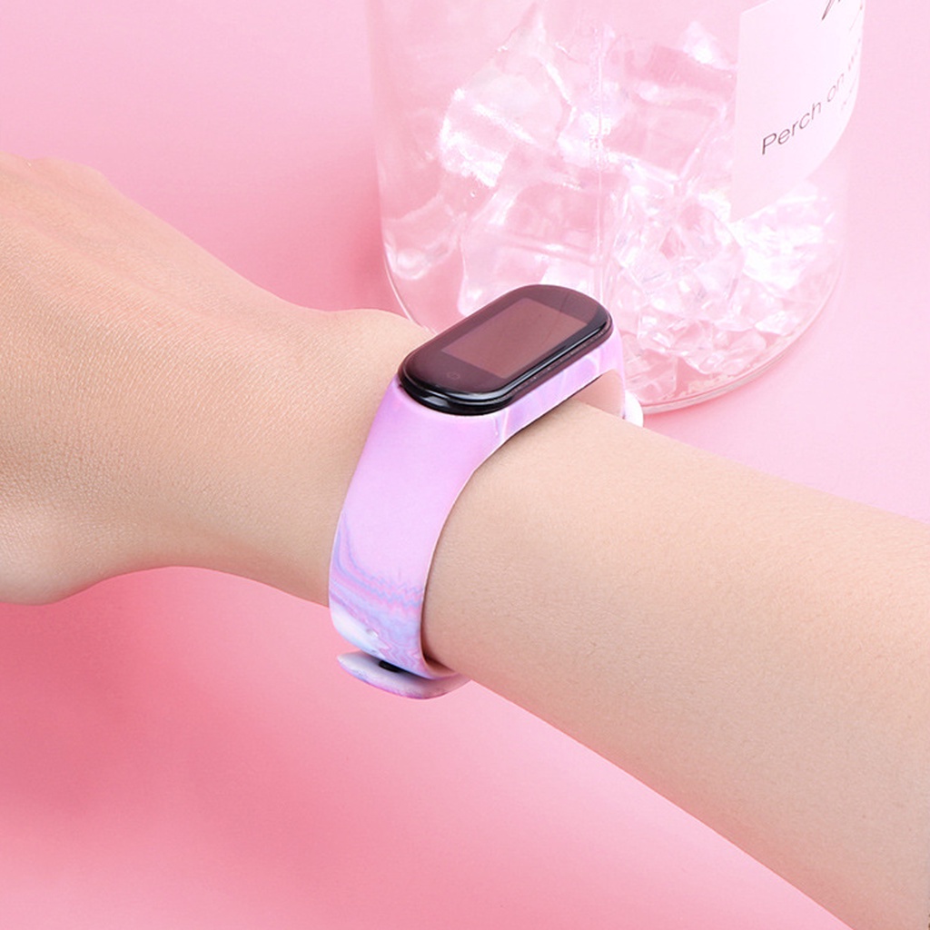 Dây Đeo Thay Thế Chất Liệu Silicon Màu Trơn Cho Xiaomi Band 7 Mi Band 5 / 6 / 4 / 3