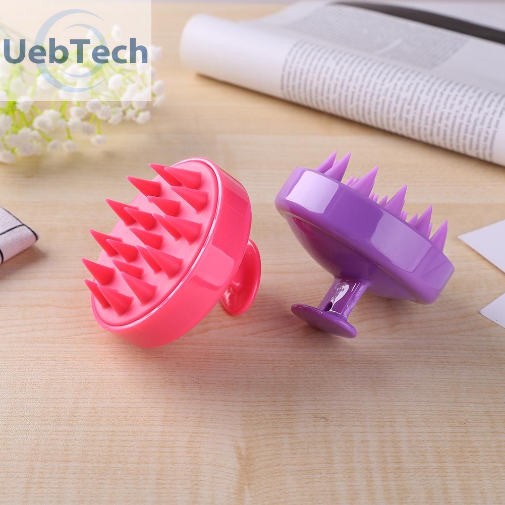 [Hàng mới về] Lược silicon mềm dùng gội đầu mát xa da đầu