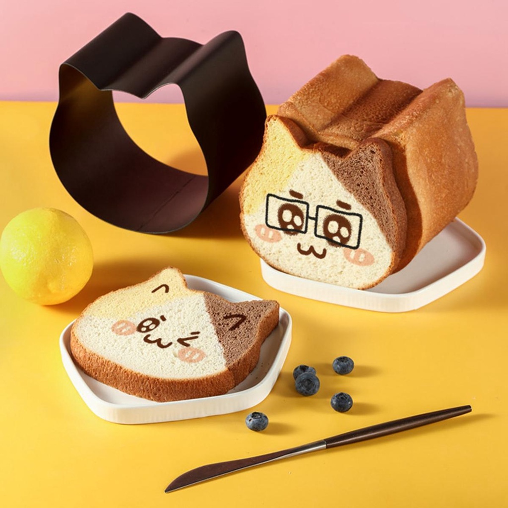 Khuôn Làm Bánh Mì Hình Mèo Chống Dính Tiện Dụng Cho Nhà Bếp DIY