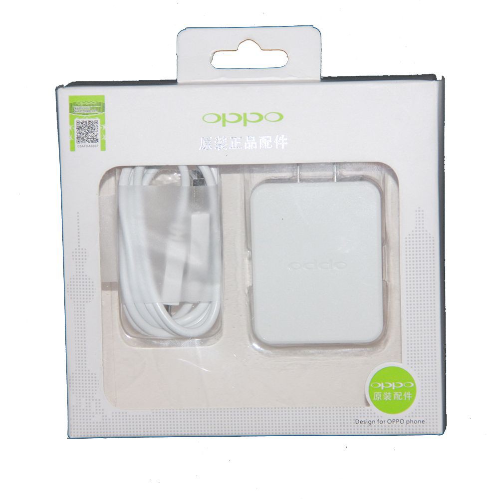 BỘ SẠC OPPO VUÔNG 2A LOẠI XỊN MÀU TRẮNG
