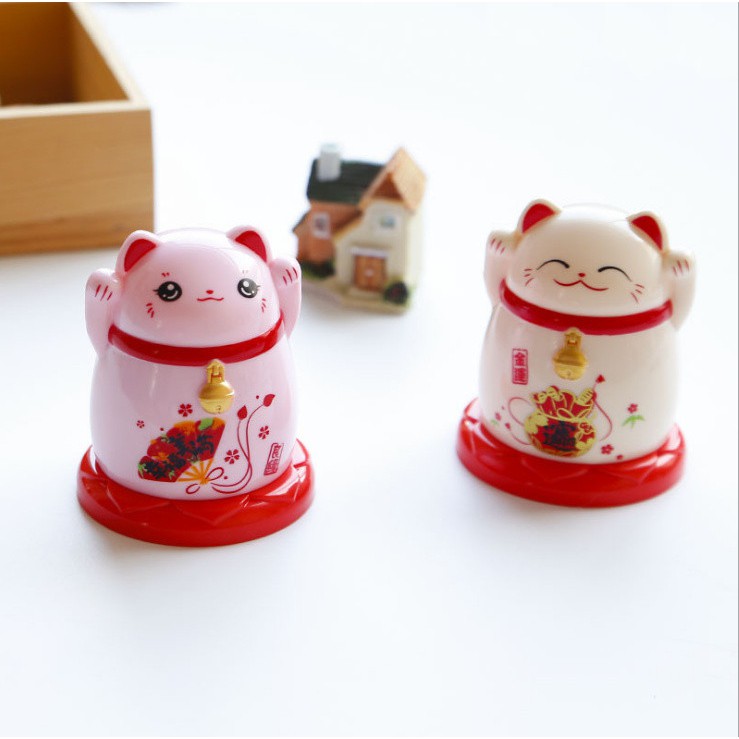 Hủ đựng tăm hình mèo may mắn - BX0387