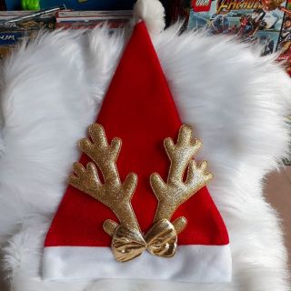 Mũ noel nỉ nhung hình tuần lộc, hình ông già noel cho bé