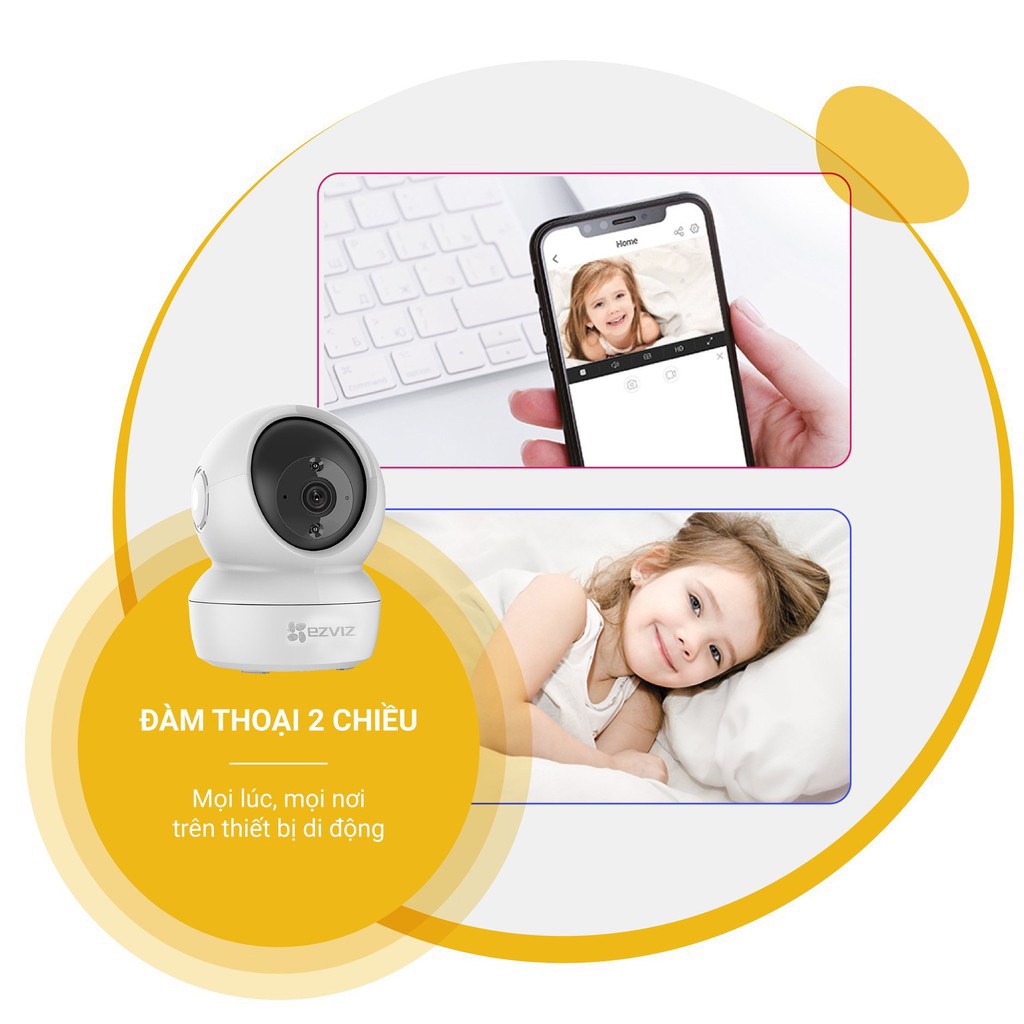 Camera Wifi dòng P/T EZVIZ C6N 1080P - Hàng chính hãng bảo hành 24 tháng | BigBuy360 - bigbuy360.vn