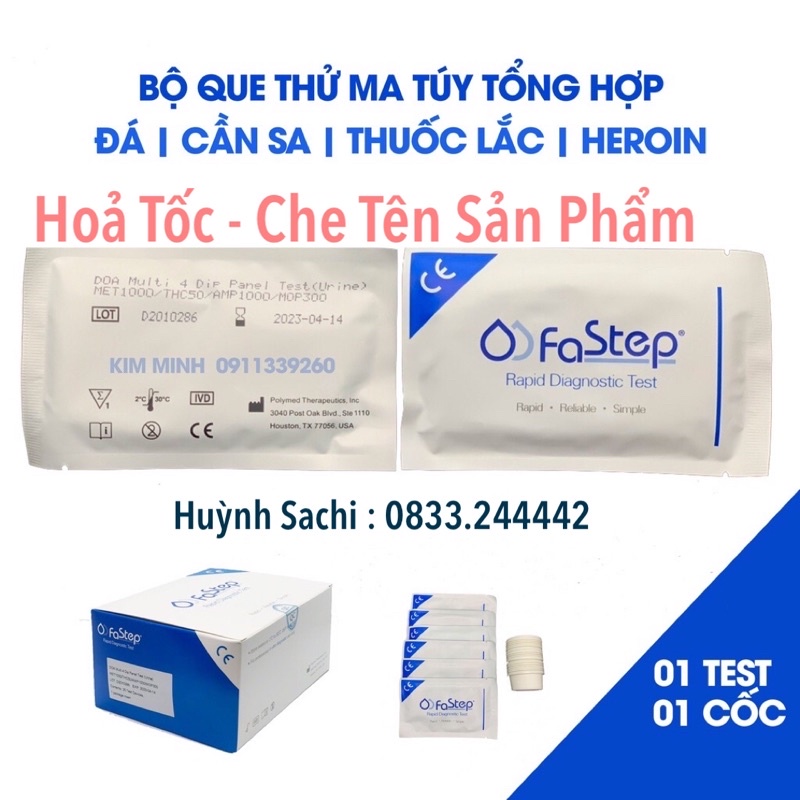 [HCM - BÍ MẬT] Que Test Ma Tuý 4 Chân - Chính Hãng Fast Test