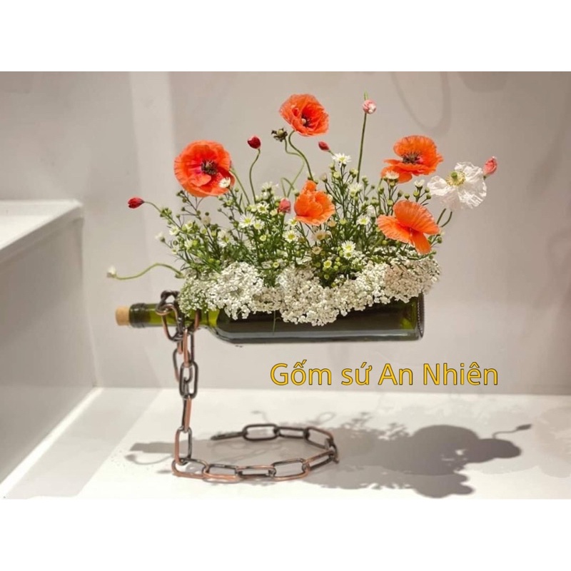 Chai bay cắm hoa; decor đồ ăn, nhà cửa