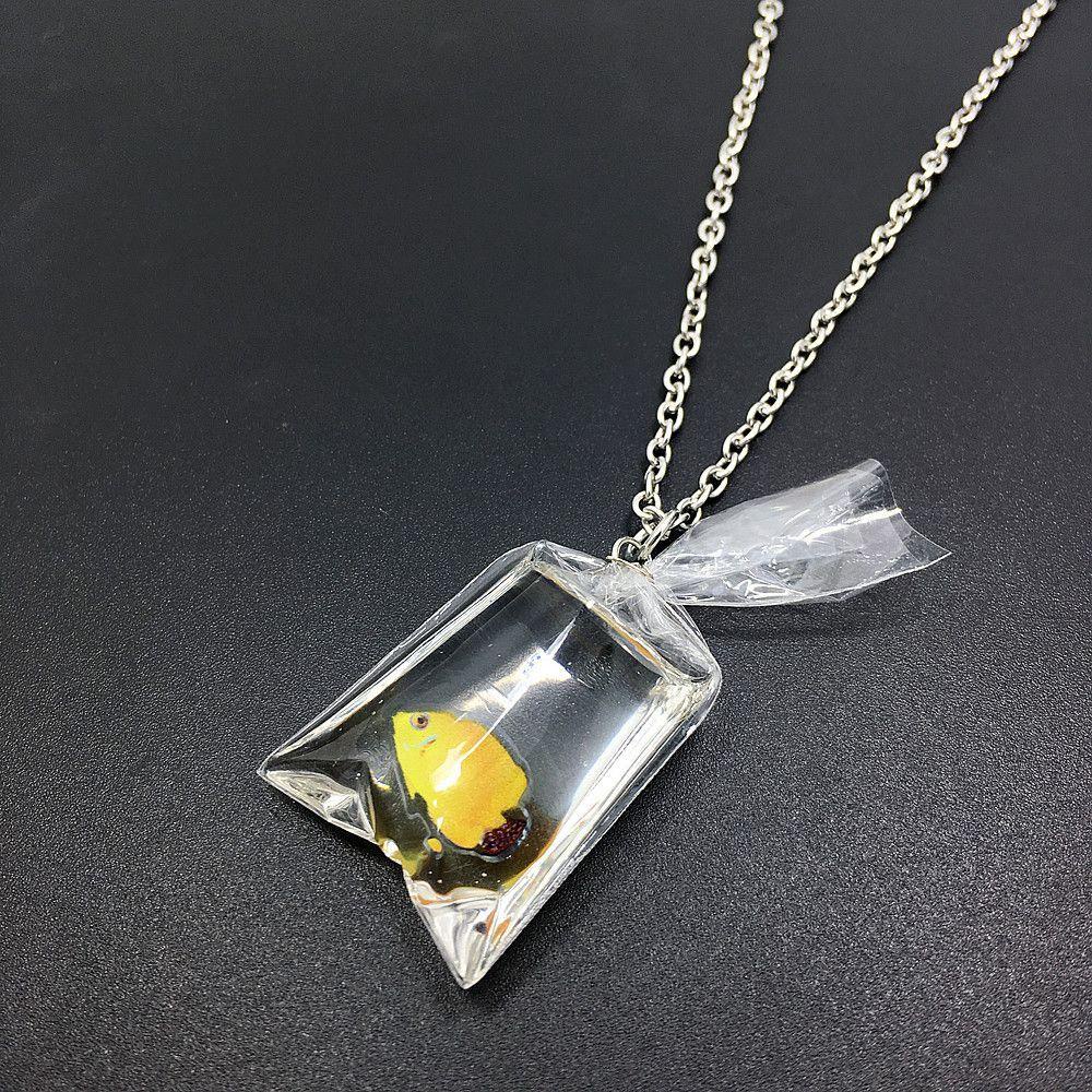 Vanes1 Mặt Vòng cổ Dạng Lỏng Trong Suốt Vui Nhộn DIY Trang Sức Cho Nam Và Nữ