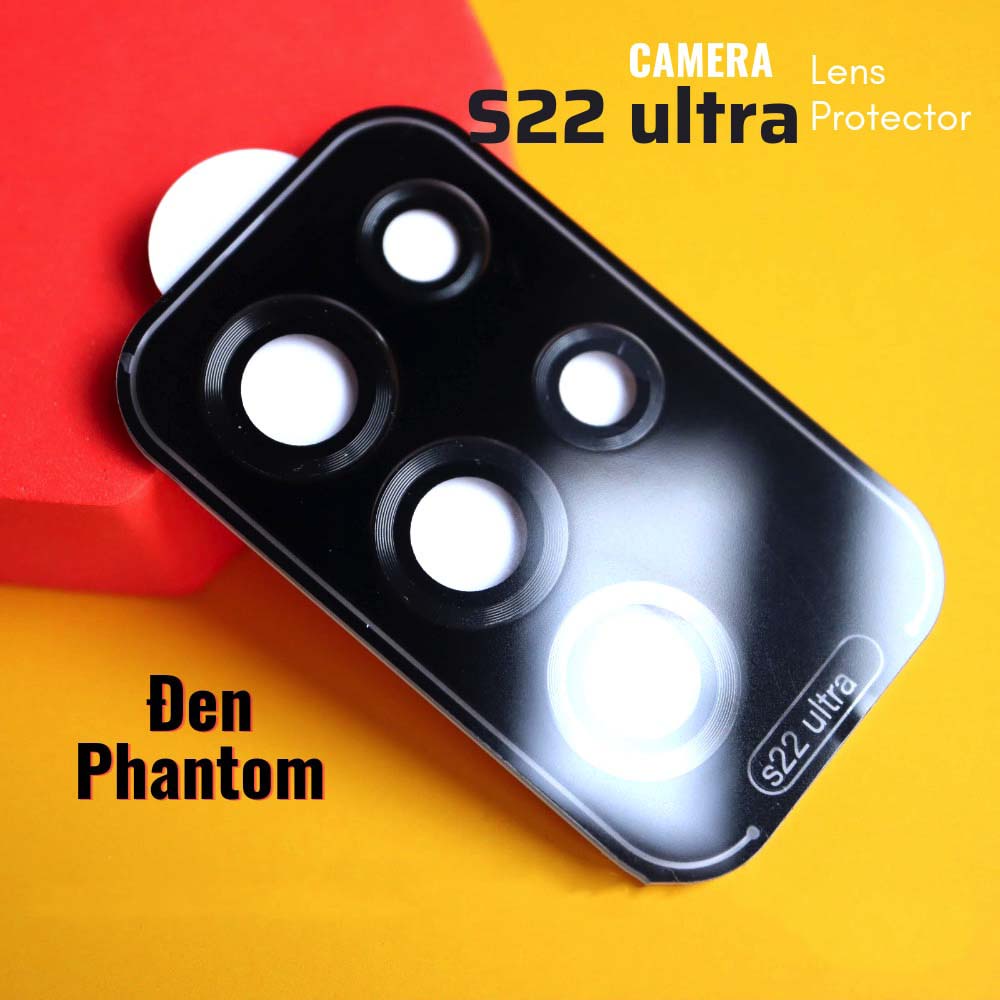 Viền Bảo Vệ Lens Camera Samsung S22 Ultra Zeelot Plshield Kèm Khung Dán Hàng Chính Hãng