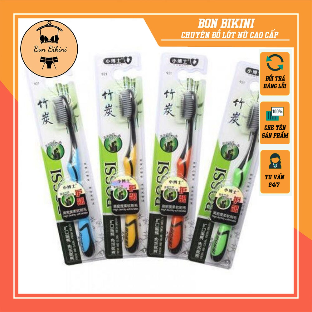 Bàn Chải Đánh Răng Than Tre Hoạt Tính Hàn Quốc BOSSI NO921 - BÁN SỈ