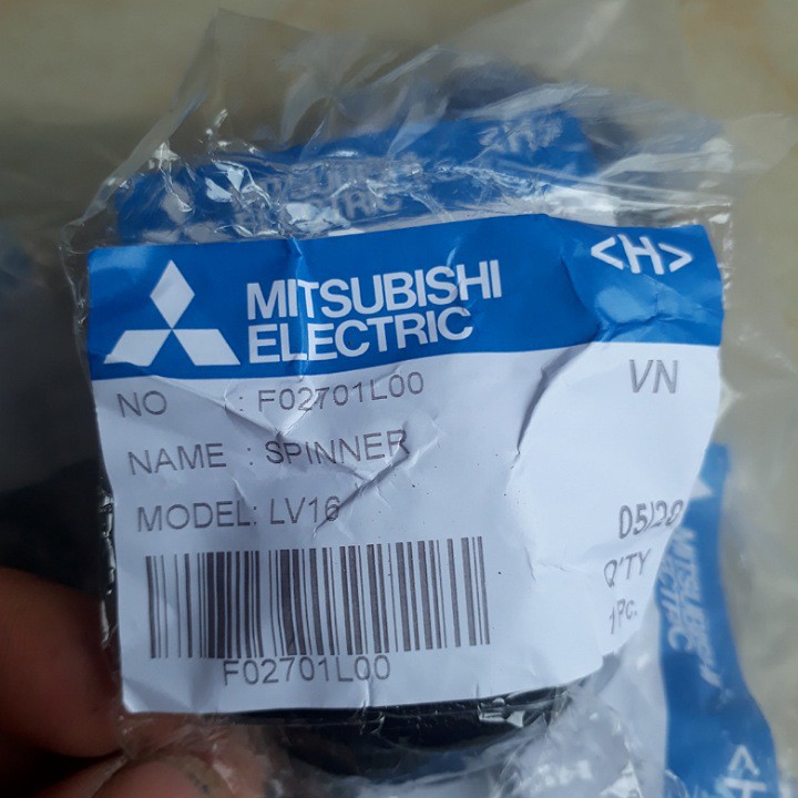 Núm giữ cánh quạt mitsubishi chính hãng đời mới phù hợp cho các moden LV16-RP-RQ-RR-RS-RT-RU-RV