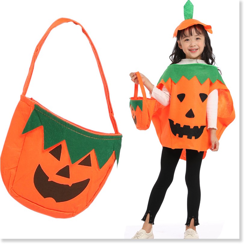 Halloween trang phục bí ngô trang phục trẻ em người lớn