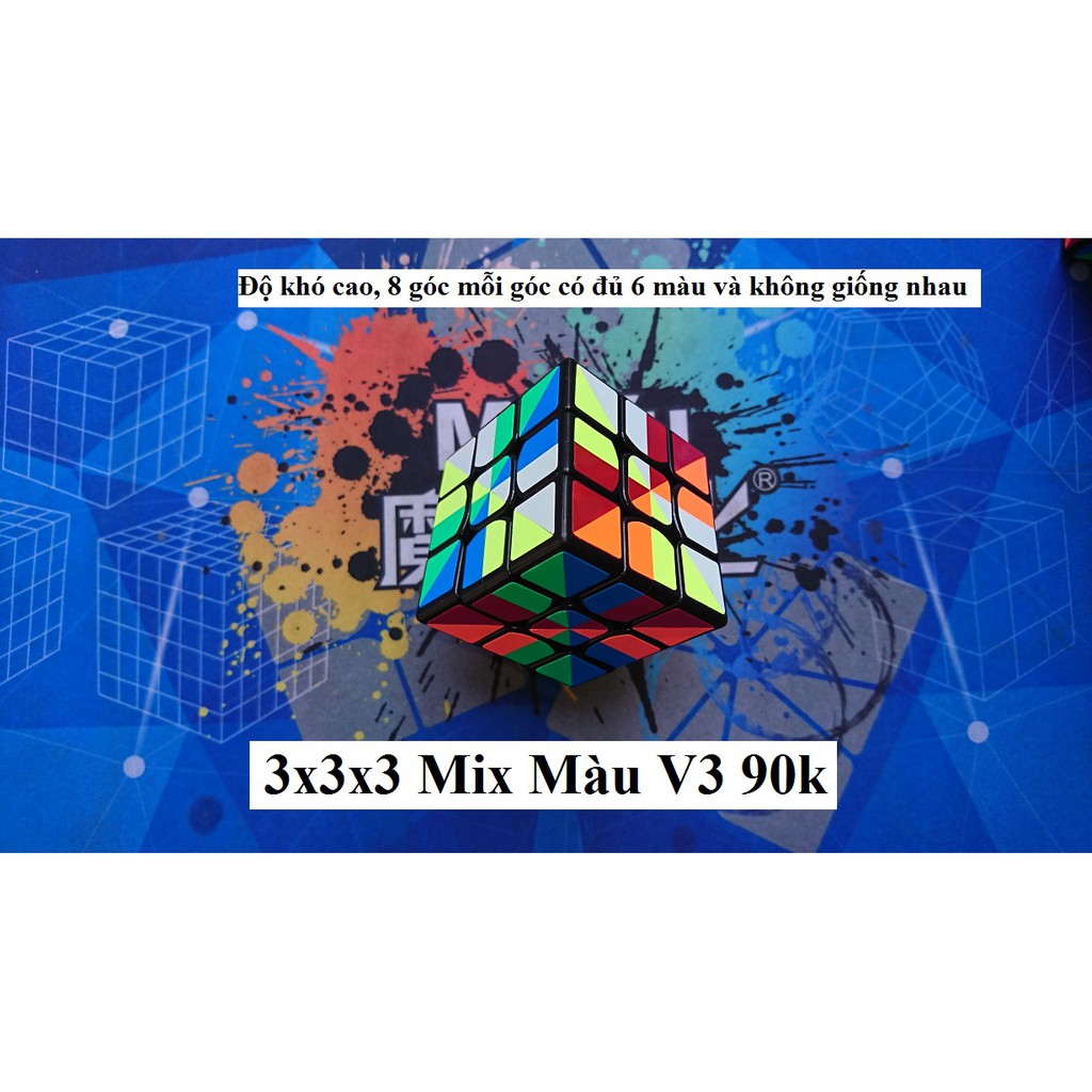 Long Sheng Rubik 3x3x3 Mix Màu V3