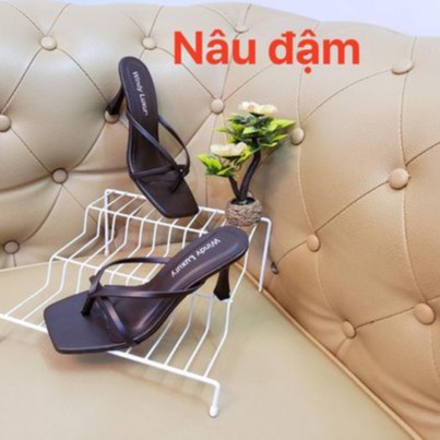 Guốc sandal sỏ ngón gót nhọn 7cm hàng đẹp - g97